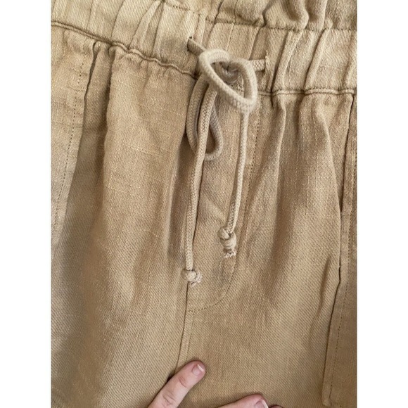 Blank NYC Paper bag Tan High Waist Shorts NWT Size Large - Picture 3 of 8